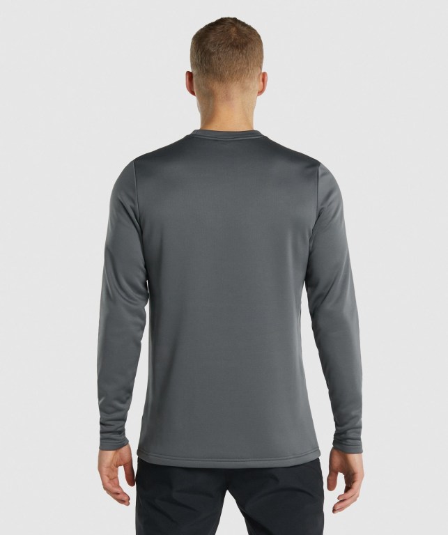 Gymshark Arrival Crew Sweatshirt Kapüşonlu Sweatshirt Erkek Gri | 240-LAYTFG