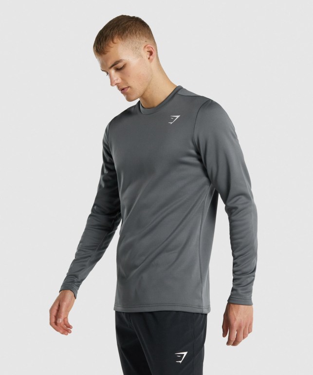 Gymshark Arrival Crew Sweatshirt Kapüşonlu Sweatshirt Erkek Gri | 240-LAYTFG