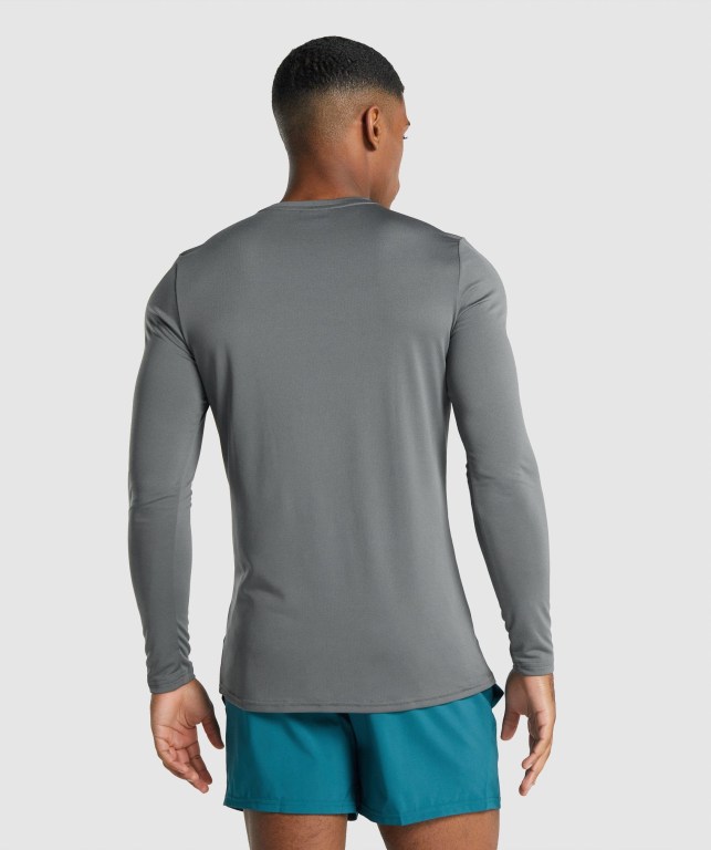 Gymshark Arrival Graphic Tişört Erkek Gri | 703-RXINAD