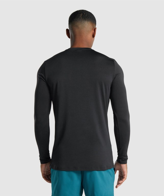 Gymshark Arrival Graphic Tişört Erkek Siyah | 403-PLKHFD