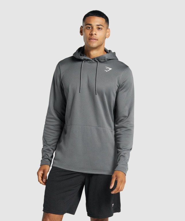 Gymshark Arrival Kapüşonlu Sweatshirt Erkek Gri | 189-MSHYUC