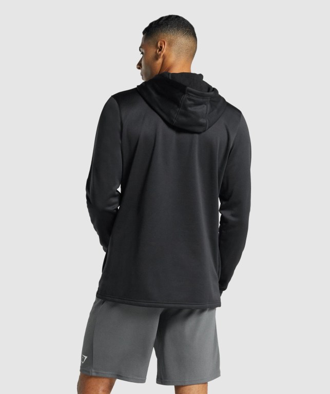 Gymshark Arrival Kapüşonlu Sweatshirt Erkek Siyah | 796-ANKJYF