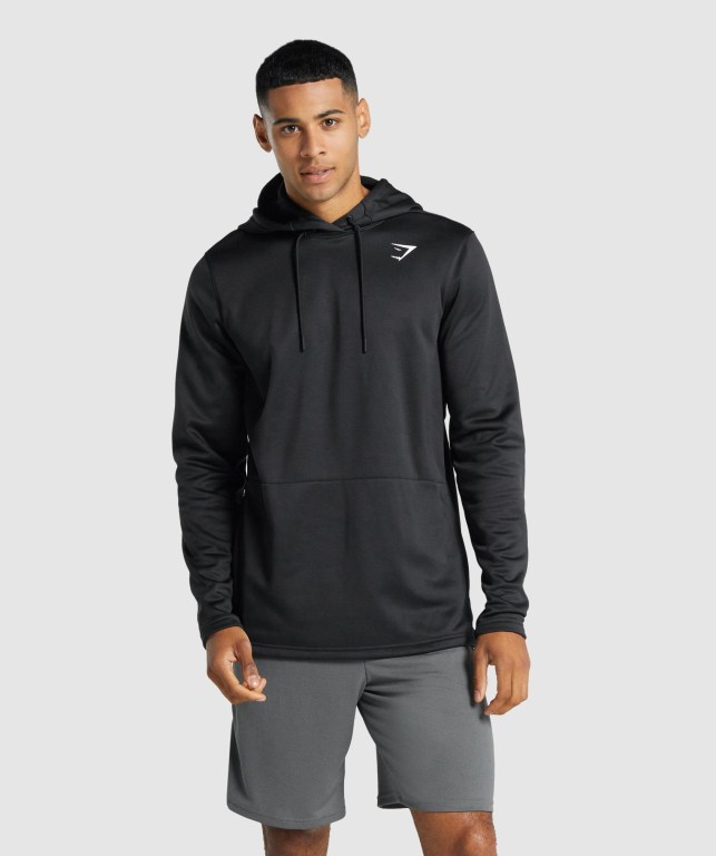 Gymshark Arrival Kapüşonlu Sweatshirt Erkek Siyah | 796-ANKJYF