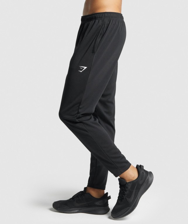 Gymshark Arrival Knit Jogger Pantolon Erkek Siyah | 309-EWJNGY