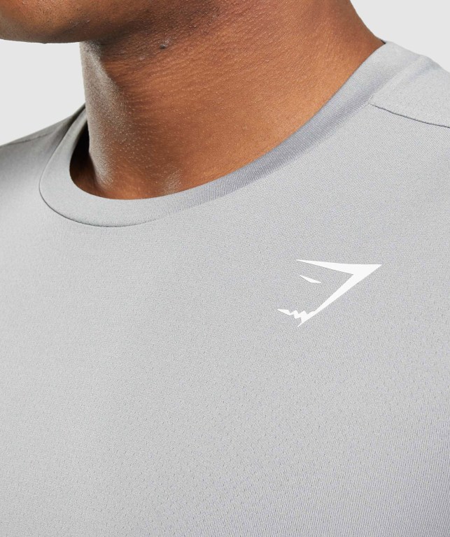 Gymshark Arrival Tişört Erkek Gri | 762-GJTNDX