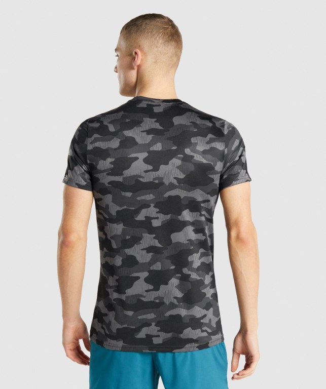 Gymshark Arrival Tişört Erkek Gri | 908-ZIDMBP