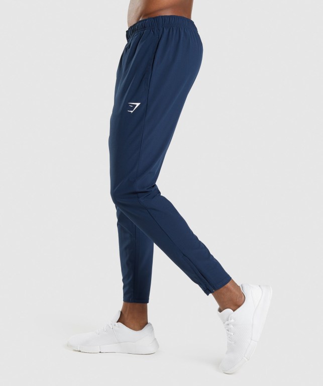 Gymshark Arrival Woven Jogger Pantolon Erkek Lacivert | 312-RITEVU