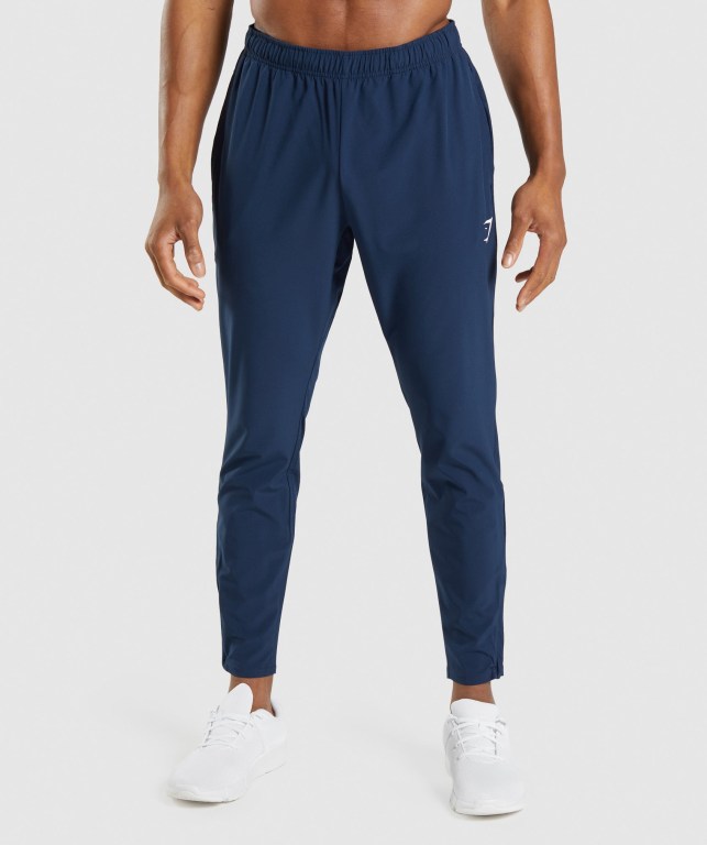 Gymshark Arrival Woven Jogger Pantolon Erkek Lacivert | 312-RITEVU