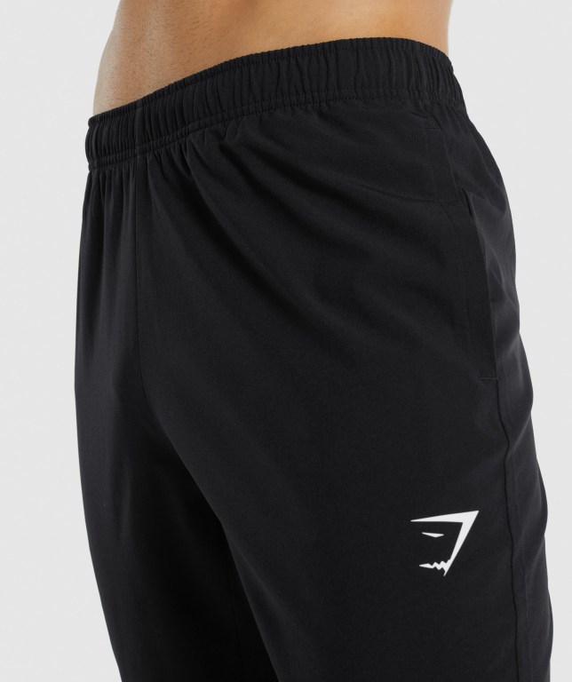 Gymshark Arrival Woven Jogger Pantolon Erkek Siyah | 358-DGLSXH