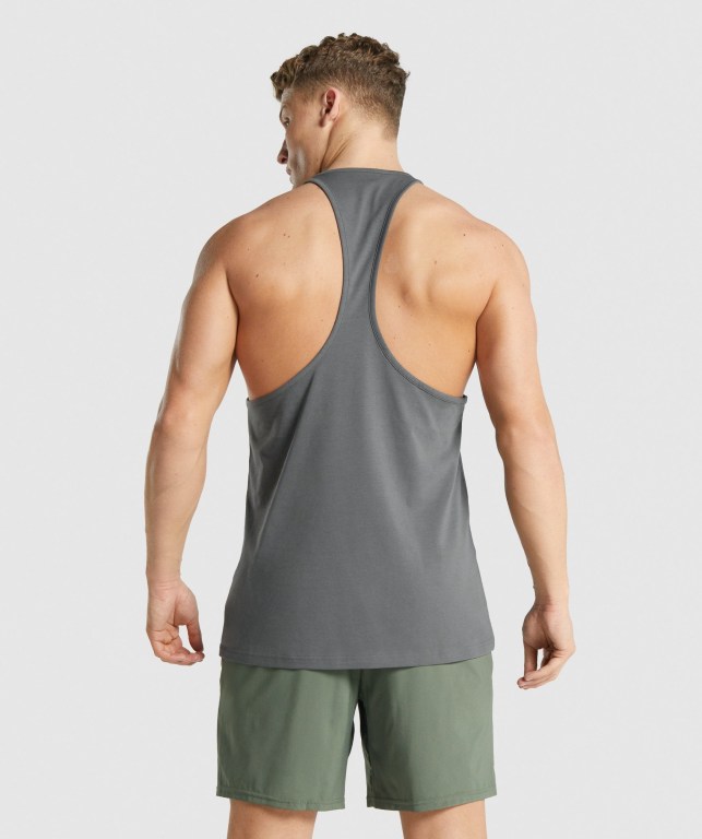 Gymshark Block Infill Atlet Erkek Gri | 675-ONWQPI