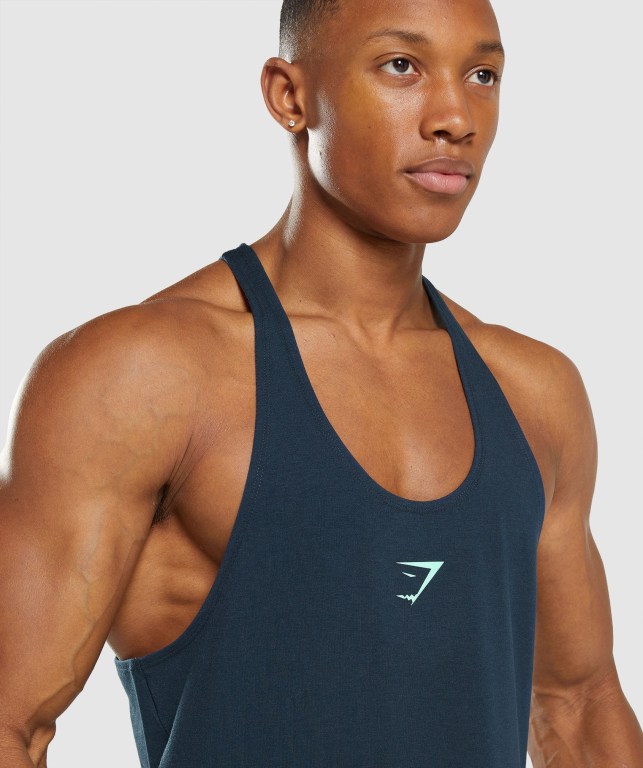 Gymshark Bold Atlet Erkek Lacivert | 813-PKXARN