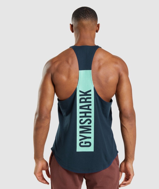 Gymshark Bold Atlet Erkek Lacivert | 813-PKXARN