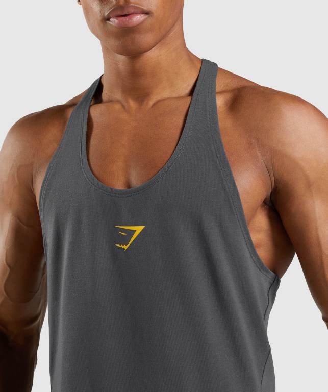 Gymshark Bold Atlet Erkek Siyah Gri | 631-KHVZSL