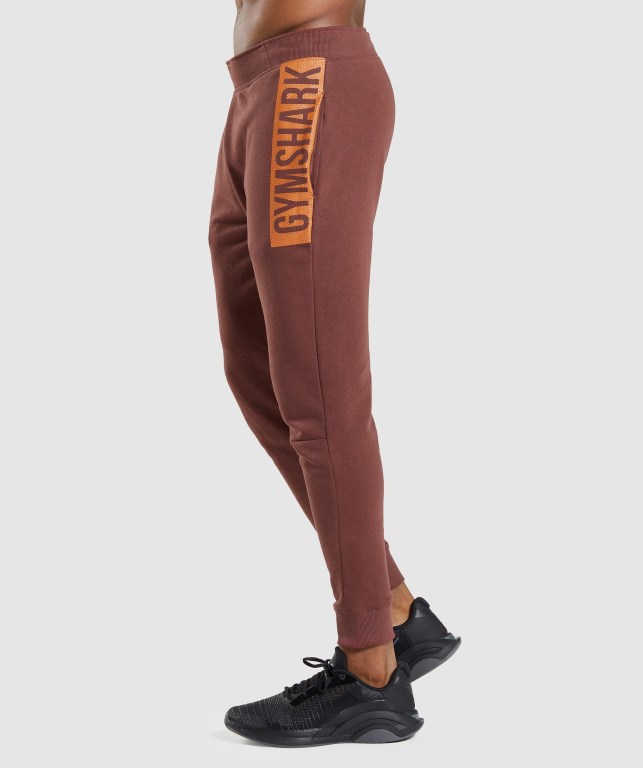 Gymshark Bold Jogger Pantolon Erkek Pembe Kahverengi | 756-MOEBKQ