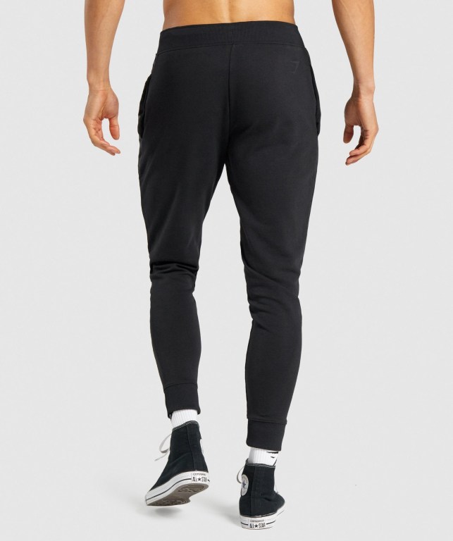 Gymshark Bold Jogger Pantolon Erkek Siyah | 318-RUMJBC