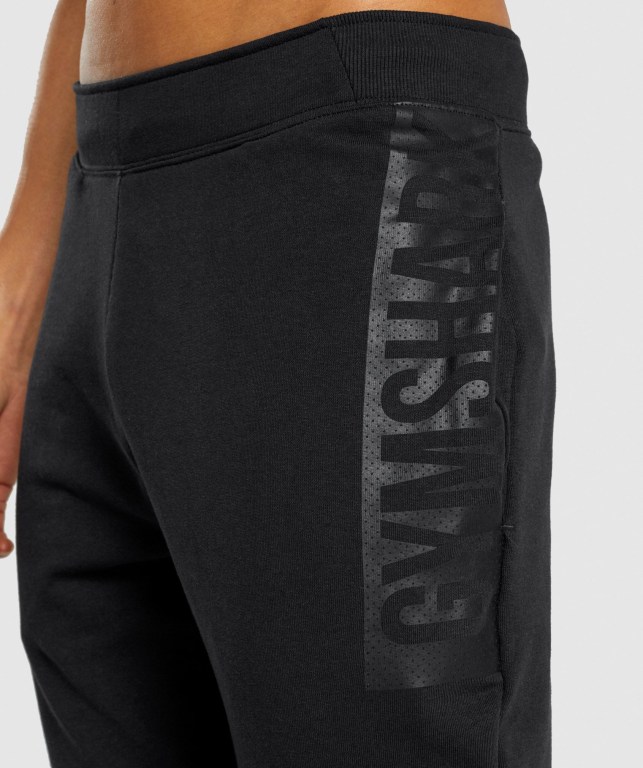 Gymshark Bold Jogger Pantolon Erkek Siyah | 318-RUMJBC