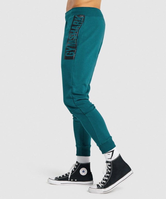 Gymshark Bold Jogger Pantolon Erkek Turkuaz | 029-HMXCAU