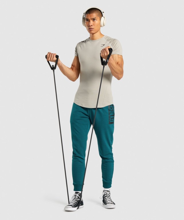 Gymshark Bold Jogger Pantolon Erkek Turkuaz | 029-HMXCAU