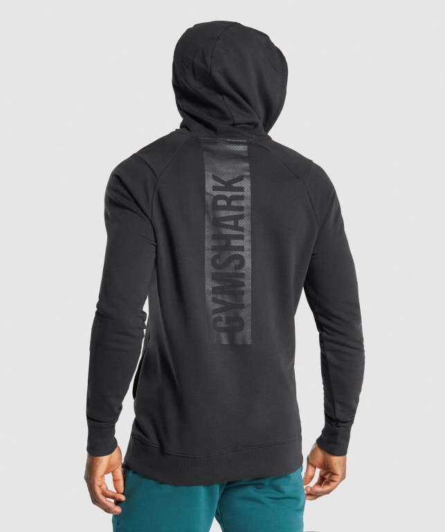 Gymshark Bold Kapüşonlu Sweatshirt Erkek Siyah | 436-VEOYZI