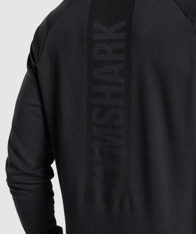 Gymshark Bold Kapüşonlu Sweatshirt Erkek Siyah | 436-VEOYZI