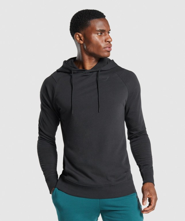 Gymshark Bold Kapüşonlu Sweatshirt Erkek Siyah | 436-VEOYZI