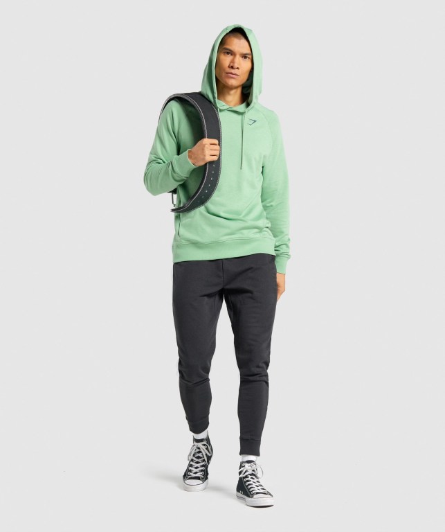 Gymshark Bold Kapüşonlu Sweatshirt Erkek Yeşil | 548-VULYZH