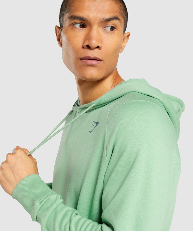 Gymshark Bold Kapüşonlu Sweatshirt Erkek Yeşil | 548-VULYZH