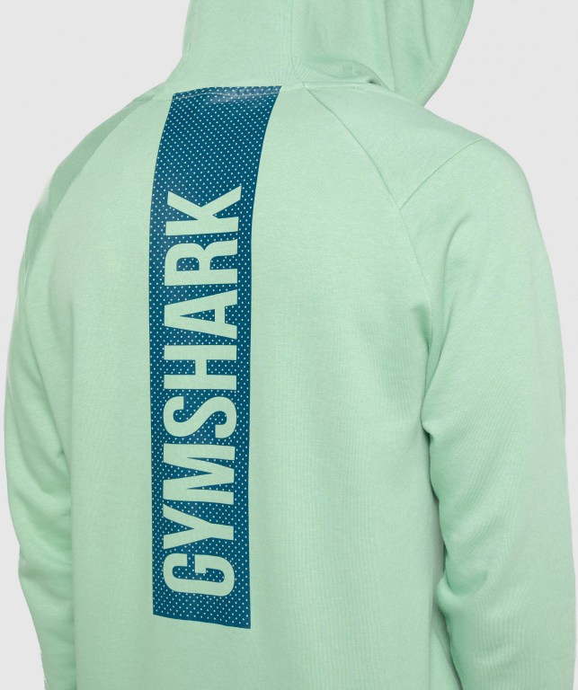 Gymshark Bold Kapüşonlu Sweatshirt Erkek Yeşil | 548-VULYZH