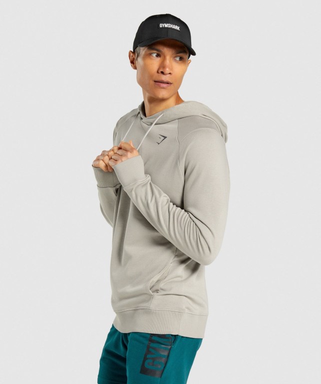 Gymshark Bold Kapüşonlu Sweatshirt Erkek Gri | 928-AKFJGL