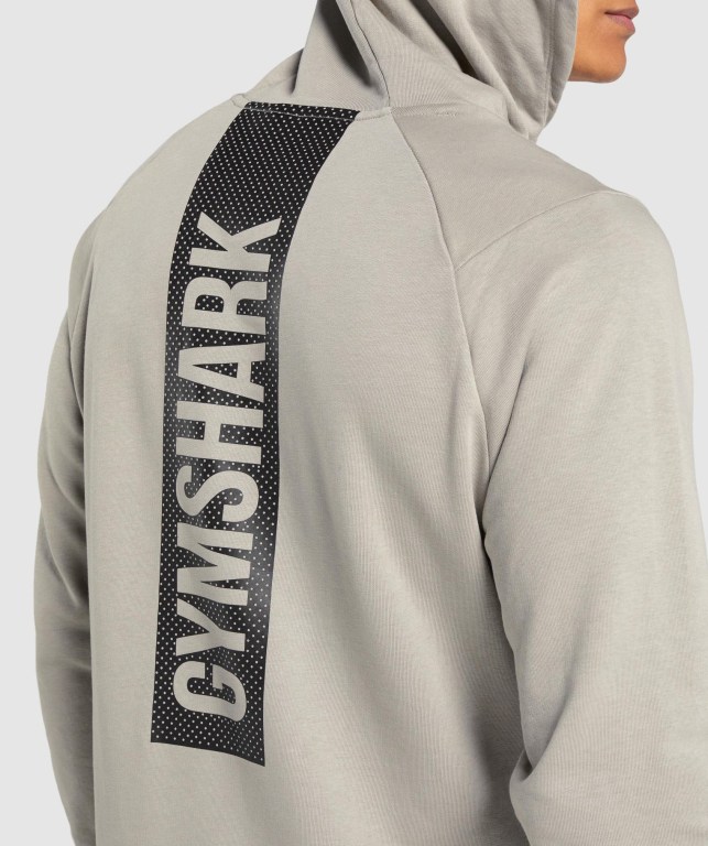 Gymshark Bold Kapüşonlu Sweatshirt Erkek Gri | 928-AKFJGL