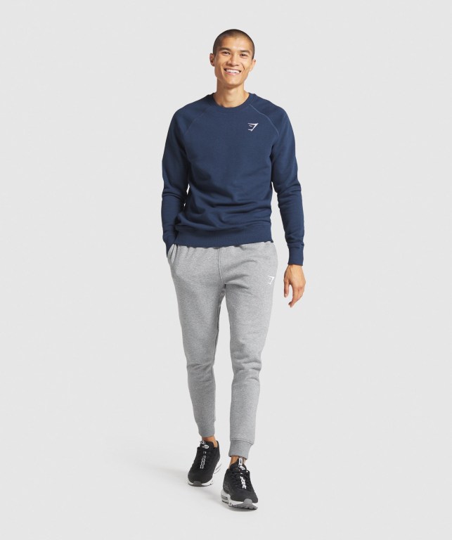 Gymshark Crest Jogger Pantolon Erkek Gri | 248-ERMIQP