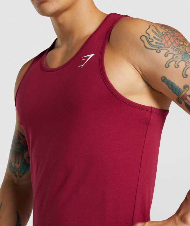 Gymshark Critical 2.0 Atlet Erkek Bordo | 971-BQGIFK