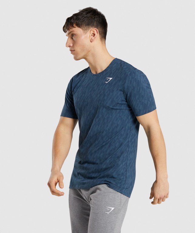 Gymshark Critical Regular Fit Tişört Erkek Turkuaz | 587-DQVJOF