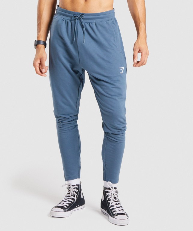 Gymshark Critical Zip Jogger Pantolon Erkek Turkuaz | 591-MBTLJE