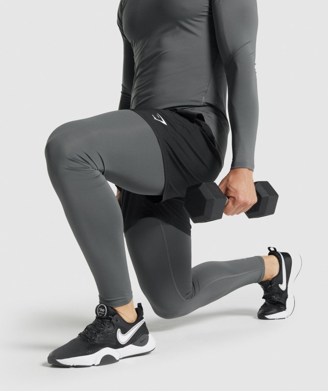 Gymshark Element Baselayer Jogger Pantolon Erkek Gri | 352-RLOVWJ