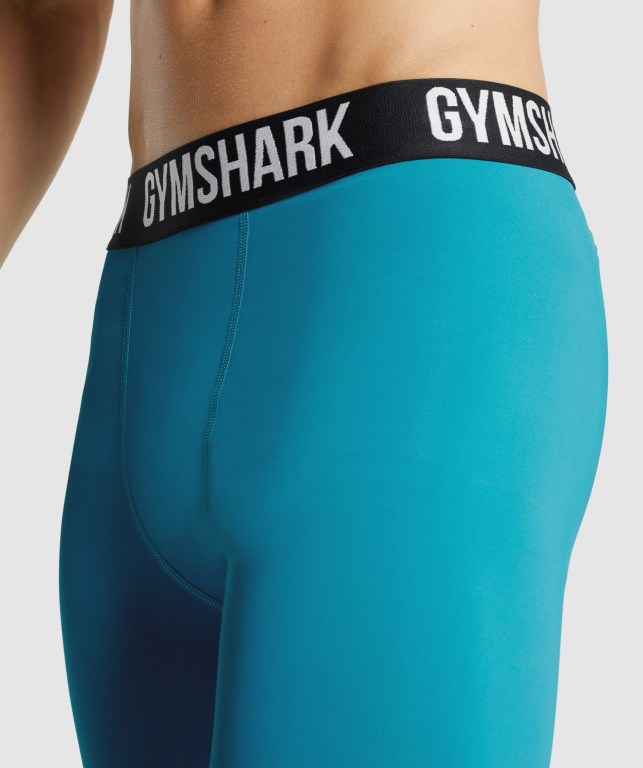 Gymshark Element Baselayer Jogger Pantolon Erkek Mavi | 835-NLSAQU