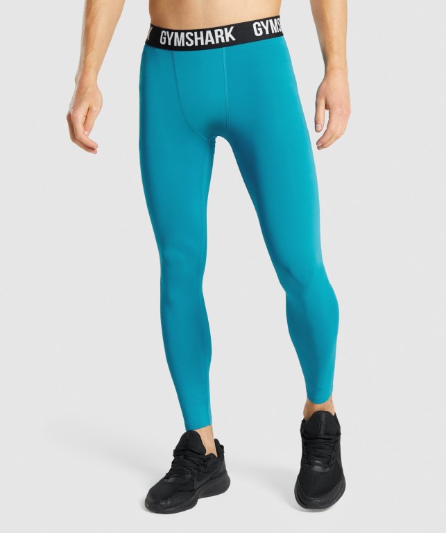 Gymshark Element Baselayer Jogger Pantolon Erkek Mavi | 835-NLSAQU