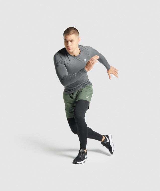 Gymshark Element Baselayer Jogger Pantolon Erkek Siyah | 893-DMXAIW