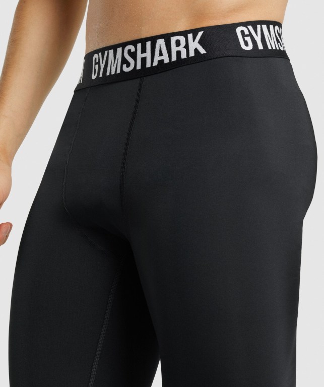 Gymshark Element Baselayer Jogger Pantolon Erkek Siyah | 893-DMXAIW