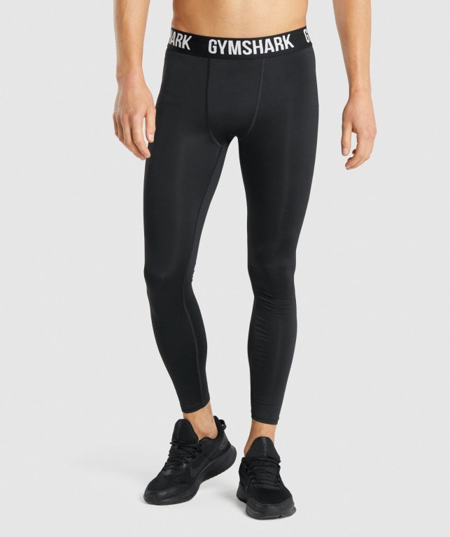 Gymshark Element Baselayer Jogger Pantolon Erkek Siyah | 893-DMXAIW