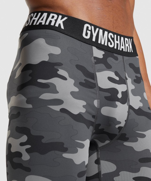 Gymshark Element Baselayer Şort Erkek Gri | 132-SZKUOQ