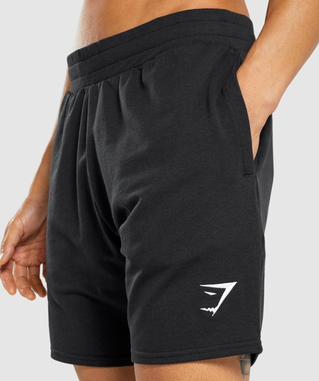 Gymshark Essential 7” Şort Erkek Siyah | 087-JSGFQY