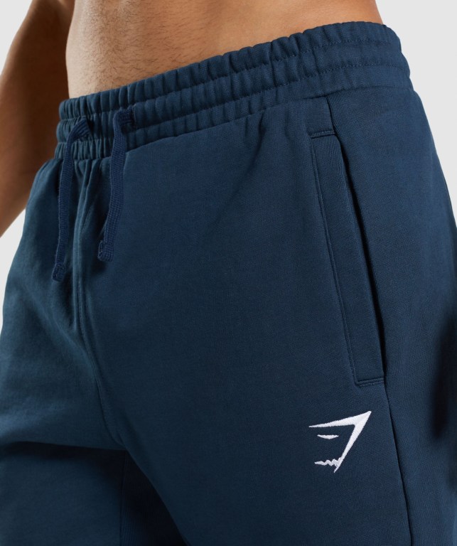 Gymshark Essential Oversized Jogger Pantolon Erkek Lacivert | 713-TGKLCO