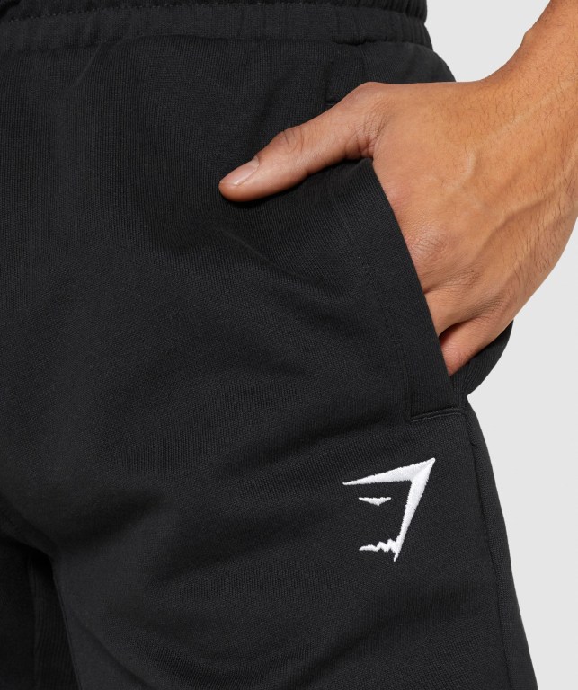 Gymshark Essential Oversized Jogger Pantolon Erkek Siyah | 893-KJLPIF