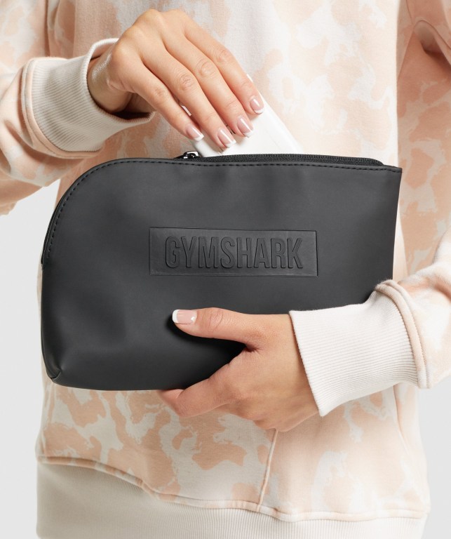 Gymshark Everyday Zip Pouch Çanta & Sırt Çantası Erkek Siyah | 314-DERZQU