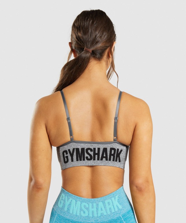 Gymshark Flex Askısı Spor Sütyeni Kadın Gri | 395-VCOJZR