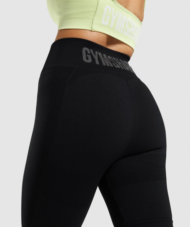 Gymshark Flex Cycling Şort Kadın Siyah Gri | 762-ARTJKI