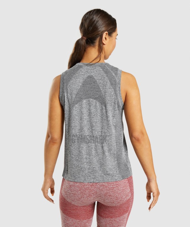 Gymshark Flex Loose Top Atlet Kadın Gri | 704-TJWGSV