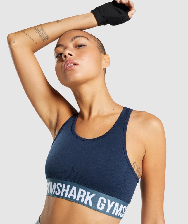 Gymshark Flex Spor Sütyeni Kadın Lacivert | 105-IYGSUX