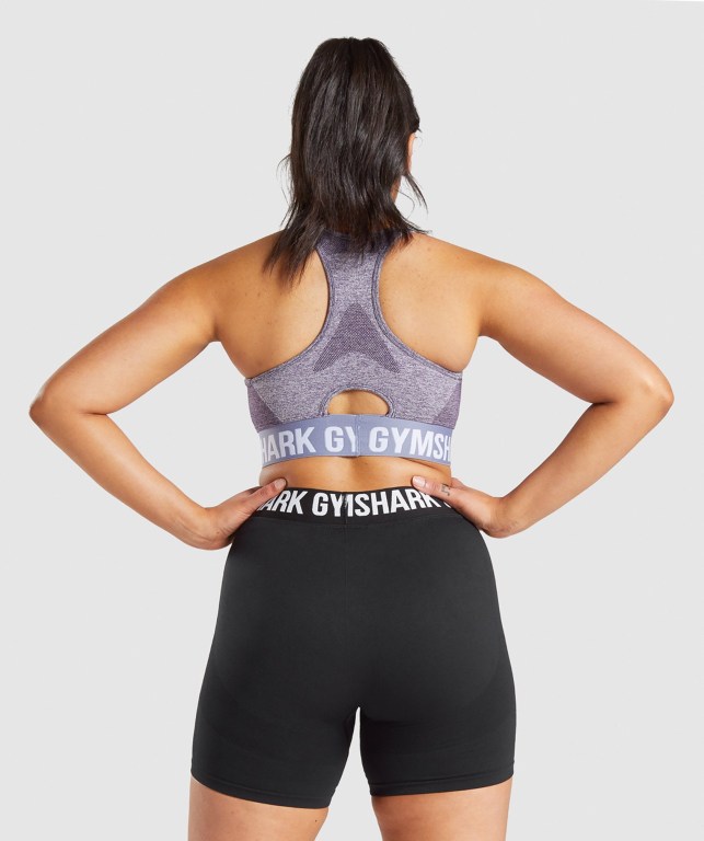 Gymshark Flex Spor Sütyeni Kadın Mor | 613-PZQVHB